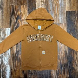 Carhartt Kids' Tan Hoodie with Logo